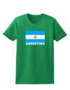 Argentina Flag Womens Dark T-Shirt-TooLoud-Kelly-Green-X-Small-Davson Sales