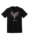 Aries Symbol Adult Dark T-Shirt-Mens T-Shirt-TooLoud-Black-Small-Davson Sales