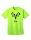 Aries Symbol Adult T-Shirt-unisex t-shirt-TooLoud-Neon-Green-Small-Davson Sales