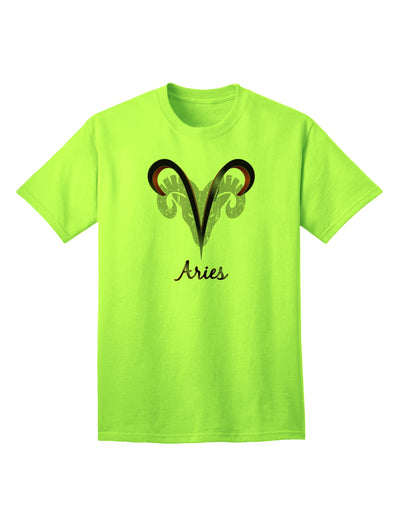 Aries Symbol Adult T-Shirt-unisex t-shirt-TooLoud-Neon-Green-Small-Davson Sales
