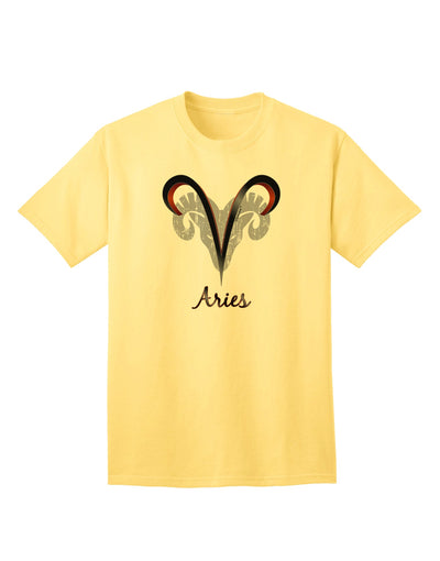 Aries Symbol Adult T-Shirt-unisex t-shirt-TooLoud-Yellow-Small-Davson Sales