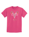 Aries Symbol Childrens Dark T-Shirt-Childrens T-Shirt-TooLoud-Sangria-X-Small-Davson Sales