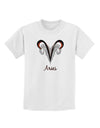 Aries Symbol Childrens T-Shirt-Childrens T-Shirt-TooLoud-White-X-Small-Davson Sales