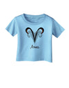 Aries Symbol Infant T-Shirt-Infant T-Shirt-TooLoud-Aquatic-Blue-06-Months-Davson Sales