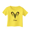 Aries Symbol Infant T-Shirt-Infant T-Shirt-TooLoud-Yellow-06-Months-Davson Sales