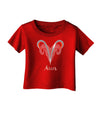 Aries Symbol Infant T-Shirt Dark-Infant T-Shirt-TooLoud-Red-06-Months-Davson Sales