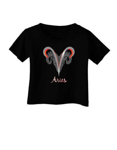 Aries Symbol Infant T-Shirt Dark-Infant T-Shirt-TooLoud-Black-06-Months-Davson Sales