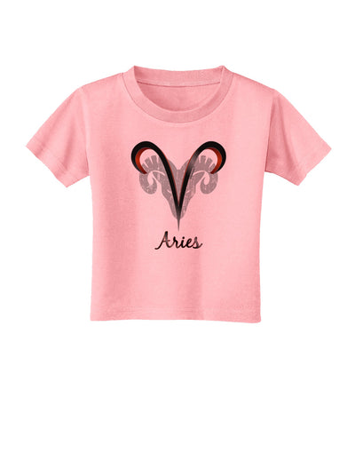 Aries Symbol Toddler T-Shirt-Toddler T-Shirt-TooLoud-Candy-Pink-2T-Davson Sales