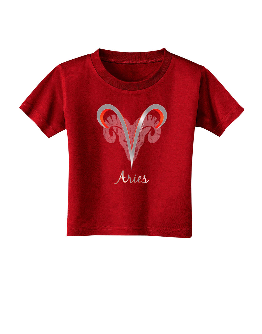 Aries Symbol Toddler T-Shirt Dark-Toddler T-Shirt-TooLoud-Black-2T-Davson Sales