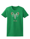 Aries Symbol Womens Dark T-Shirt-TooLoud-Kelly-Green-X-Small-Davson Sales