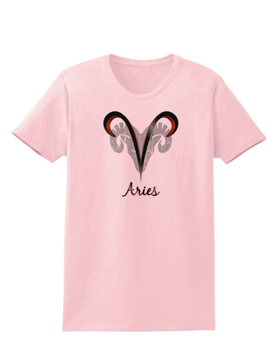 Aries Symbol Womens T-Shirt-Womens T-Shirt-TooLoud-PalePink-X-Small-Davson Sales