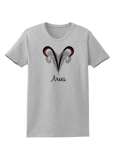 Aries Symbol Womens T-Shirt-Womens T-Shirt-TooLoud-AshGray-X-Small-Davson Sales