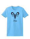 Aries Symbol Womens T-Shirt-Womens T-Shirt-TooLoud-Aquatic-Blue-X-Small-Davson Sales