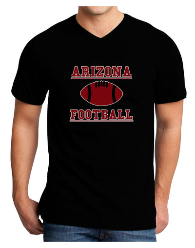 Arizona Football Adult Dark V-Neck T-Shirt by TooLoud-TooLoud-Black-Small-Davson Sales