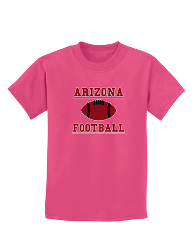 Arizona Football Childrens Dark T-Shirt by TooLoud-Childrens T-Shirt-TooLoud-Sangria-X-Small-Davson Sales