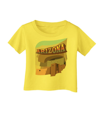 Arizona Montezuma Castle Infant T-Shirt-Infant T-Shirt-TooLoud-Yellow-18-Months-Davson Sales