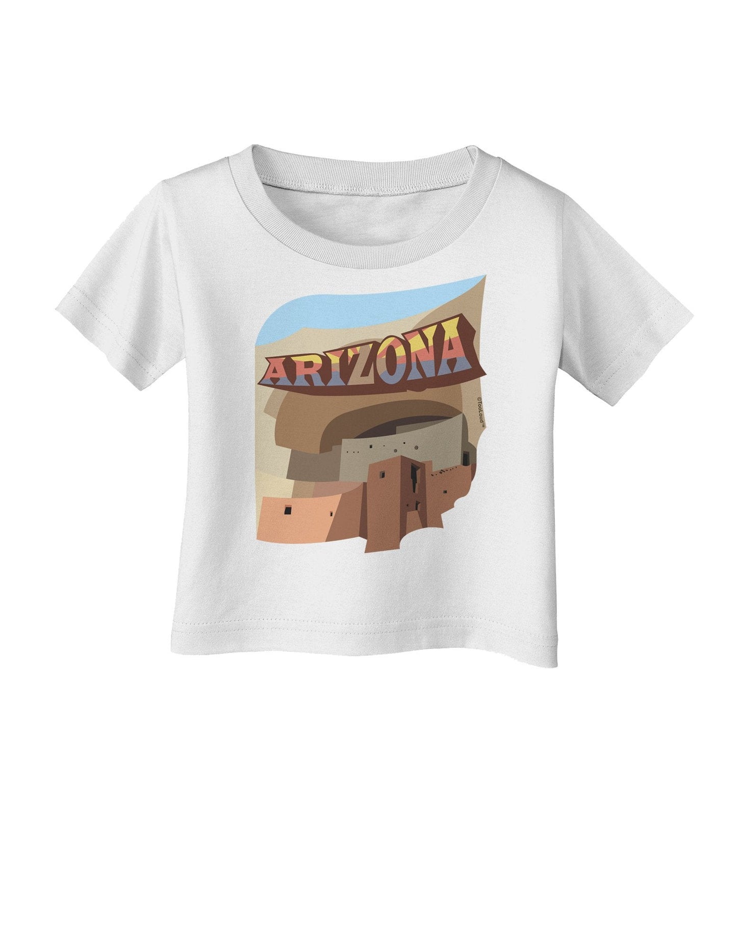 Arizona Montezuma Castle Infant T-Shirt-Infant T-Shirt-TooLoud-White-18-Months-Davson Sales