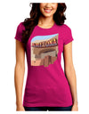 Arizona Montezuma Castle Juniors Petite Crew Dark T-Shirt-T-Shirts Juniors Tops-TooLoud-Hot-Pink-Juniors Fitted XX-Large-Davson Sales