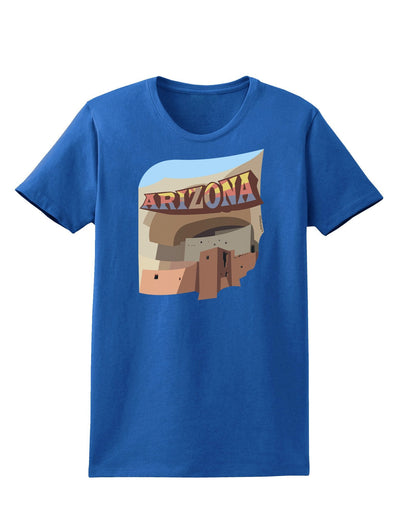 Arizona Montezuma Castle Womens Dark T-Shirt-TooLoud-Royal-Blue-XXX-Large-Davson Sales