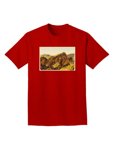 Arizona Mountains Watercolor Adult Dark T-Shirt-Mens T-Shirt-TooLoud-Red-Small-Davson Sales