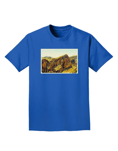 Arizona Mountains Watercolor Adult Dark T-Shirt-Mens T-Shirt-TooLoud-Royal-Blue-Small-Davson Sales