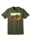 Arizona Mountains Watercolor Adult Dark T-Shirt-Mens T-Shirt-TooLoud-Military-Green-Small-Davson Sales