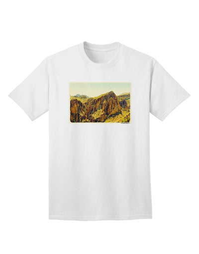 Arizona Mountains Watercolor Adult T-Shirt-Mens T-Shirt-TooLoud-White-Small-Davson Sales