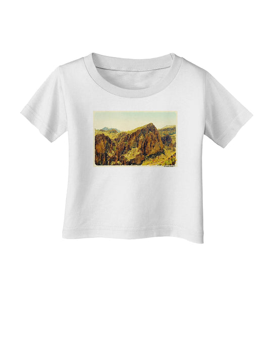 Arizona Mountains Watercolor Infant T-Shirt-Infant T-Shirt-TooLoud-White-06-Months-Davson Sales