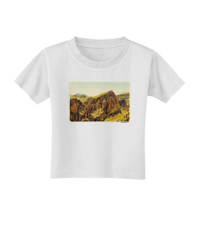 Arizona Mountains Watercolor Toddler T-Shirt-Toddler T-Shirt-TooLoud-White-2T-Davson Sales