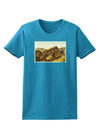 Arizona Mountains Watercolor Womens Dark T-Shirt-TooLoud-Turquoise-X-Small-Davson Sales