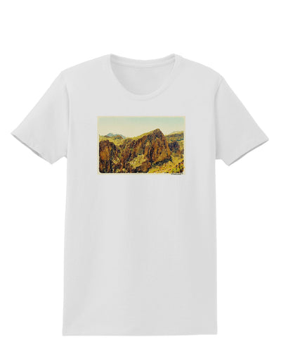 Arizona Mountains Watercolor Womens T-Shirt-Womens T-Shirt-TooLoud-White-X-Small-Davson Sales