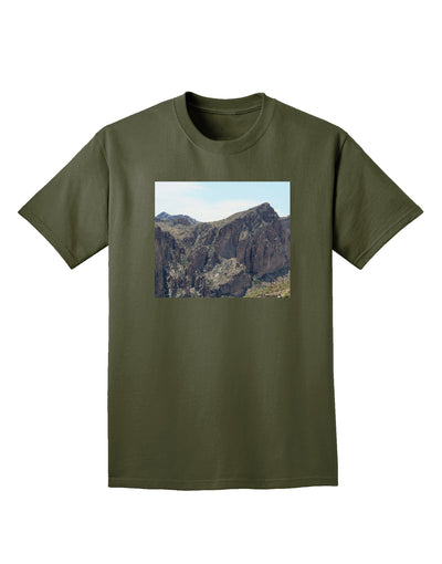 Arizona Saguaro Lake Mountains Adult Dark T-Shirt-Mens T-Shirt-TooLoud-Military-Green-Small-Davson Sales