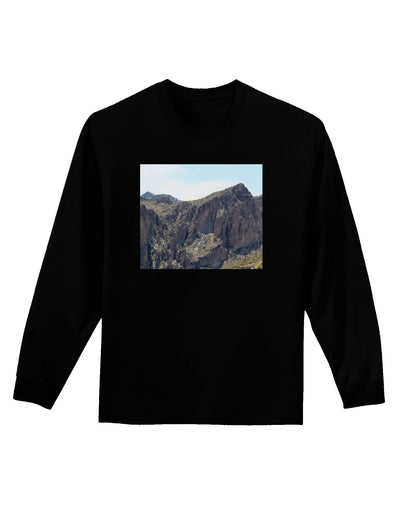 Arizona Saguaro Lake Mountains Adult Long Sleeve Dark T-Shirt-TooLoud-Black-Small-Davson Sales