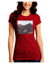 Arizona Saguaro Lake Mountains Juniors Crew Dark T-Shirt-T-Shirts Juniors Tops-TooLoud-Red-Juniors Fitted Small-Davson Sales