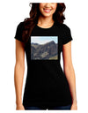 Arizona Saguaro Lake Mountains Juniors Crew Dark T-Shirt-T-Shirts Juniors Tops-TooLoud-Black-Juniors Fitted Small-Davson Sales