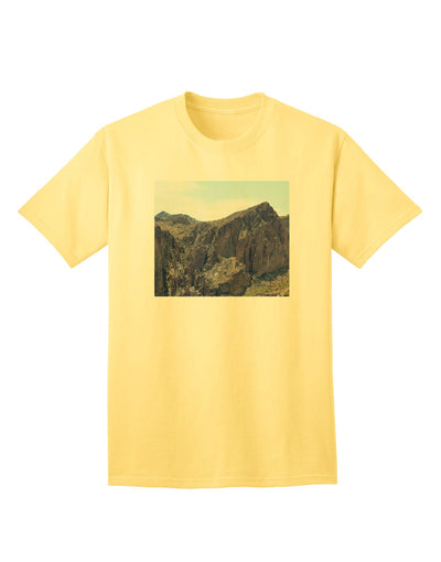 Arizona Saguaro Lake Mountains - Premium Adult T-Shirt Collection-Mens T-shirts-TooLoud-Yellow-Small-Davson Sales