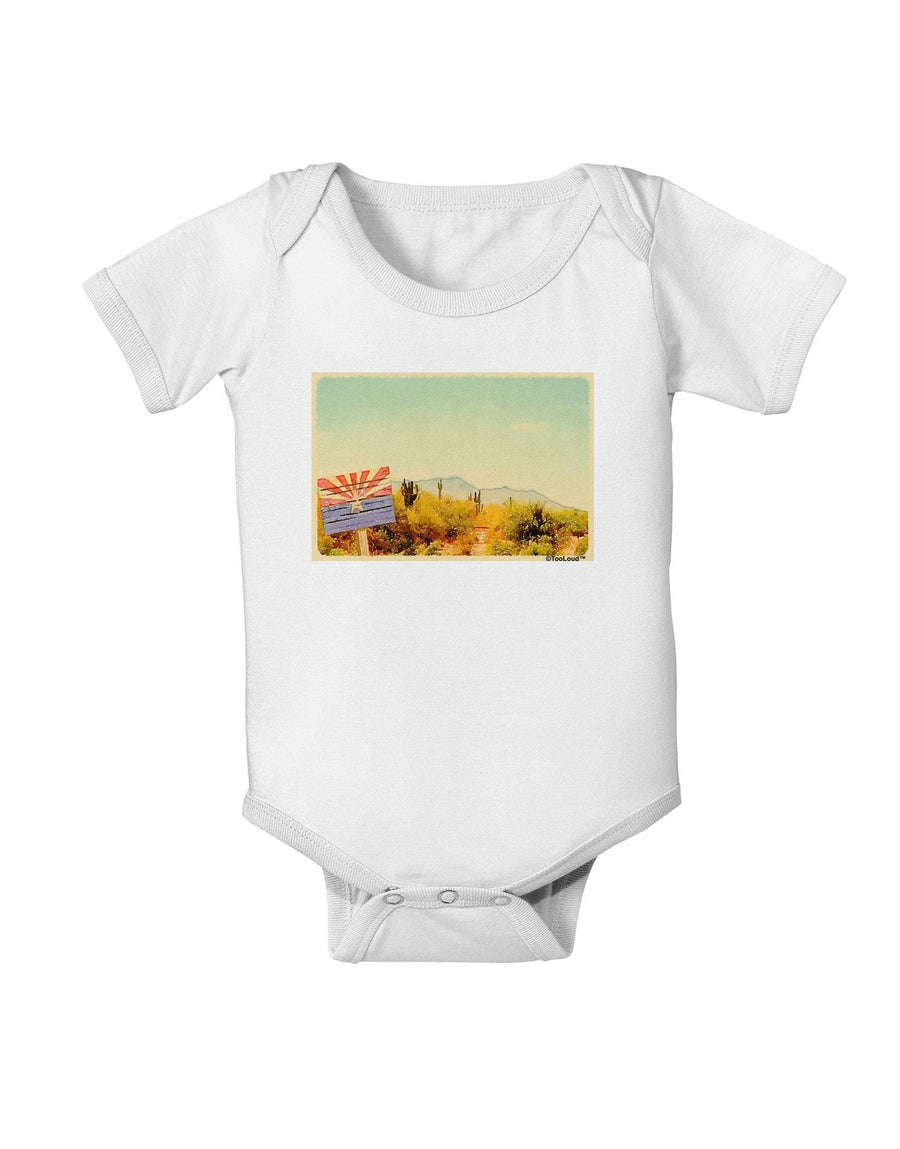 Arizona Scene Watercolor Baby Romper Bodysuit-Baby Romper-TooLoud-White-18-Months-Davson Sales