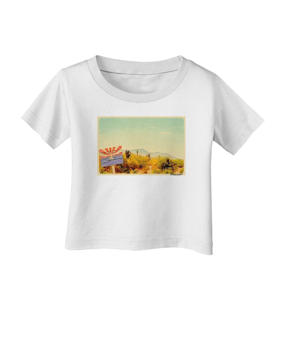 Arizona Scene Watercolor Infant T-Shirt-Infant T-Shirt-TooLoud-White-18-Months-Davson Sales