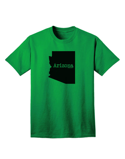 Arizona State Shape Adult T-Shirt by TooLoud - Show your love for Arizona with this stylish and high-quality adult t-shirt.-Mens T-shirts-TooLoud-Kelly-Green-Small-Davson Sales