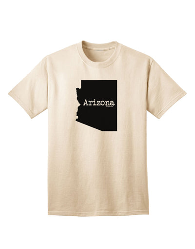 Arizona State Shape Adult T-Shirt by TooLoud - Show your love for Arizona with this stylish and high-quality adult t-shirt.-Mens T-shirts-TooLoud-Natural-Small-Davson Sales