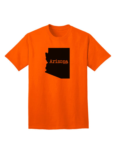 Arizona State Shape Adult T-Shirt by TooLoud - Show your love for Arizona with this stylish and high-quality adult t-shirt.-Mens T-shirts-TooLoud-Orange-Small-Davson Sales