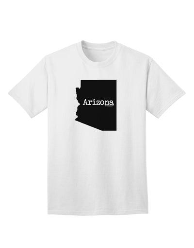 Arizona State Shape Adult T-Shirt by TooLoud - Show your love for Arizona with this stylish and high-quality adult t-shirt.-Mens T-shirts-TooLoud-White-Small-Davson Sales