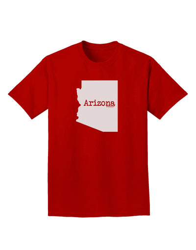 Arizona - United States Shape Adult Dark T-Shirt by TooLoud-Mens T-Shirt-TooLoud-Red-Small-Davson Sales