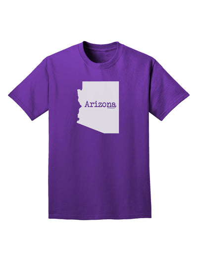 Arizona - United States Shape Adult Dark T-Shirt by TooLoud-Mens T-Shirt-TooLoud-Purple-Small-Davson Sales