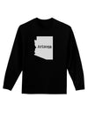 Arizona - United States Shape Adult Long Sleeve Dark T-Shirt by TooLoud-TooLoud-Black-Small-Davson Sales