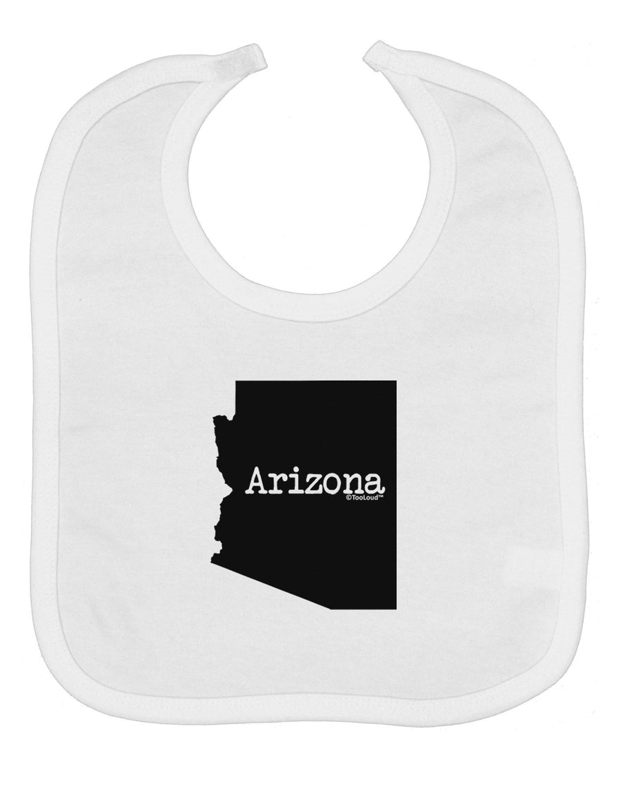 Arizona - United States Shape Baby Bib by TooLoud