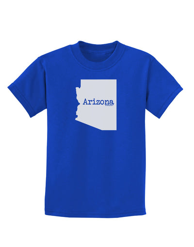 Arizona - United States Shape Childrens Dark T-Shirt by TooLoud-Childrens T-Shirt-TooLoud-Royal-Blue-X-Small-Davson Sales