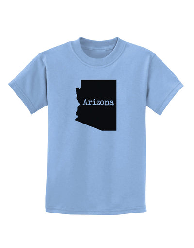 Arizona - United States Shape Childrens T-Shirt by TooLoud-Childrens T-Shirt-TooLoud-Light-Blue-X-Small-Davson Sales