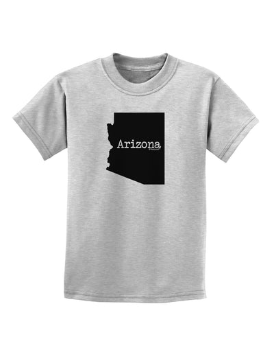 Arizona - United States Shape Childrens T-Shirt by TooLoud-Childrens T-Shirt-TooLoud-AshGray-X-Small-Davson Sales