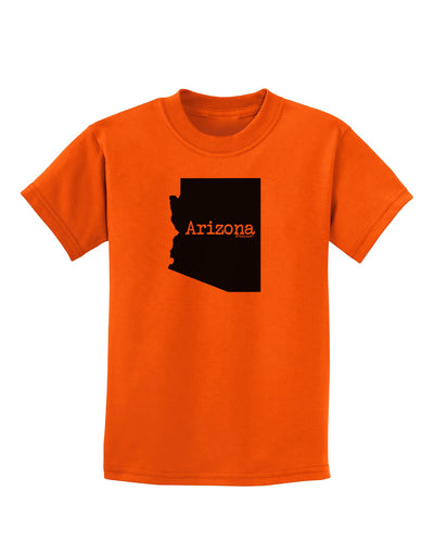 Arizona - United States Shape Childrens T-Shirt by TooLoud-Childrens T-Shirt-TooLoud-Orange-X-Small-Davson Sales